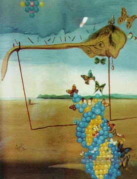 Salvador Dali œuvres - Butterfly Landscape Le Grand Masturbateur dans un paysage surréaliste avec D N A Salvador Dali